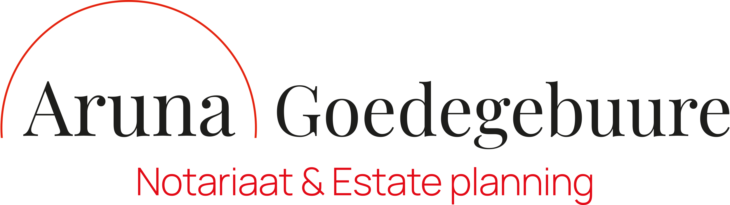 logo Aruna Goedegebuure notariaat & estate planning